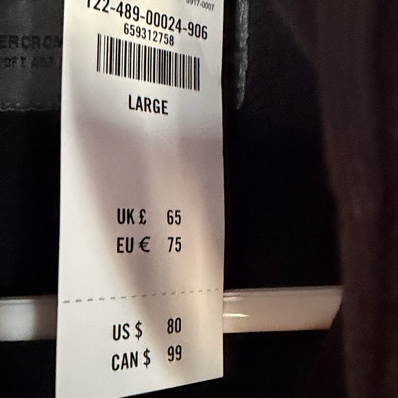 NWT Abercrombie & Fitch essential cropped full-zip hoodie, L - Picture 2 of 4